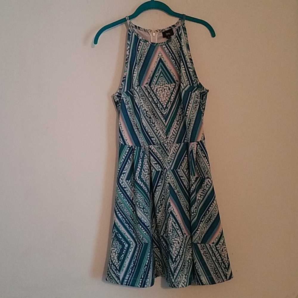 Multicolor Print Dress